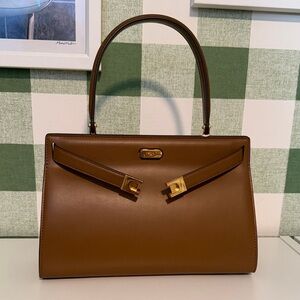 NWT Tory Burch Lee Radziwill Small Leather Satchel